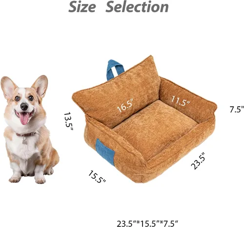 Miniatura 3 de Cama lavable para perro, cama para perro de tamaño mediano, cama para perro de espuma viscoelástica, sofá cama para perro, cálido y cómodo, M