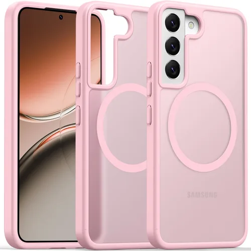 Miniatura 29 de Oterkin Funda magnética para Samsung Galaxy S24 Ultra mate, funda para teléfono S24 Ultra compatible con MagSafe, esmerilada, translúcida, a prueba