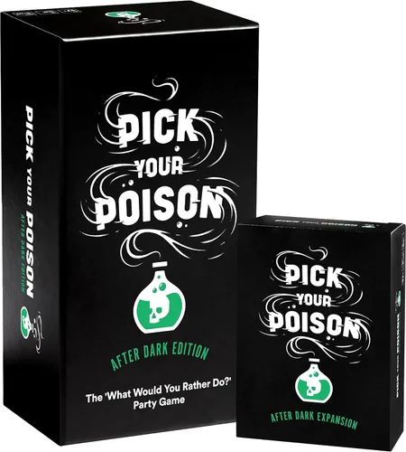 Pick Your Poison Después de la Oscuridad + Set de Expansión Juego de Fiesta - El “¿Qué Preferirías Hacer?” Juego de Cartas para Adultos para Fiestas