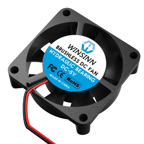 Miniatura 4 de WINSINN Mini ventilador de 0.984 in 5 V Rodamiento hidráulico sin escobillas 2507 0.984x0.276 in - Alta velocidad (paquete de 4 unidades)
