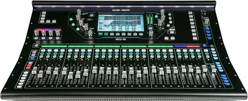 Allen & Heath Mezclador digital SQ-6, 48 canales de entrada, pantalla táctil a color de 7", 24 preamplificadores integrados, 25 desvanecedores, 16