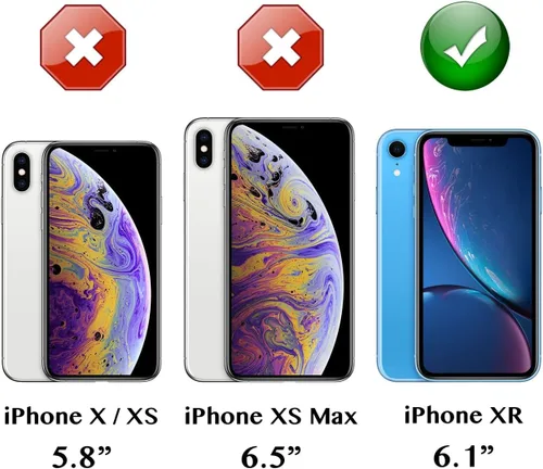 Miniatura 2 de Funda para iPhone XR (6.1 pulgadas) con 2 protectores de pantalla Resistente de cuerpo completo de grado militar protección contra caídas Funda