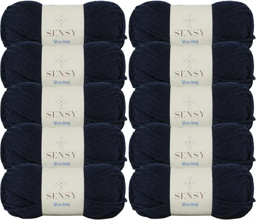 Miniatura 67 de Sensy Roving - Ovillo de lana multicolor, 3.5 onzas, 132 yardas, calibre 5, voluminoso (otoño)