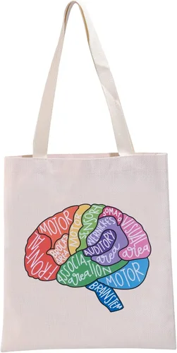 Miniatura 9 de G2TUP Brain Anatomy Gift Neuroscience Cosmetic Bag Neurology Nurse Makeup Bag Nursing S-tudent Anatomical Layout Brain Zipper Travel Bag