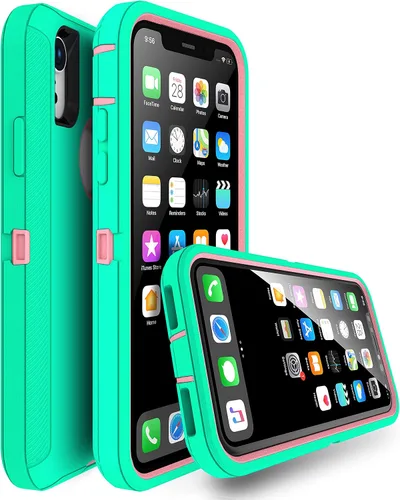 Miniatura 2 de MXX Compatible con iPhone XR, 3 capas súper protectoras, cuerpo resistente, resistente, a prueba de golpes y polvo, diseñada para Apple Xr funda