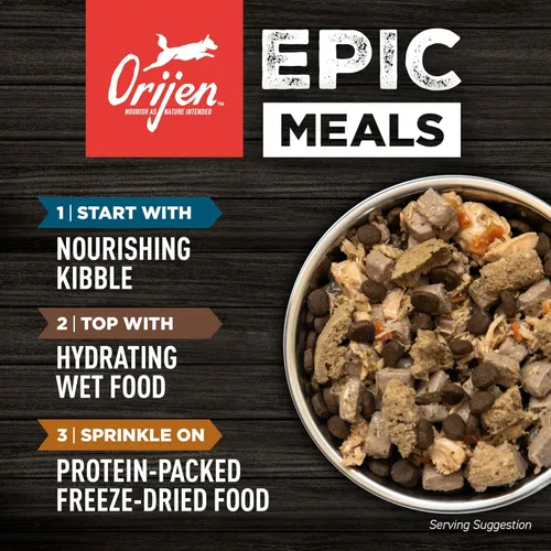 Miniatura 6 de ORIJEN Comida seca para perros sin granos, sin aves, con alto contenido de proteínas, receta regional roja, bolsa de 4.5 libras