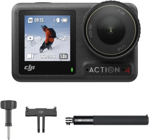 Miniatura 12 de DJI Osmo Action 4 Combo estándar, cámara de acción impermeable con sensor de 1/1.3 pulgadas, video 4K/120fps, impresionantes imágenes con poca luz