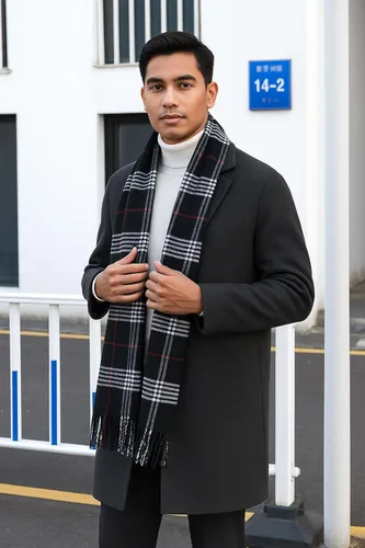 Miniatura 79 de Bufanda de invierno Achillea suave y cálida, de tartán, a cuadros, de cachemira, unisex