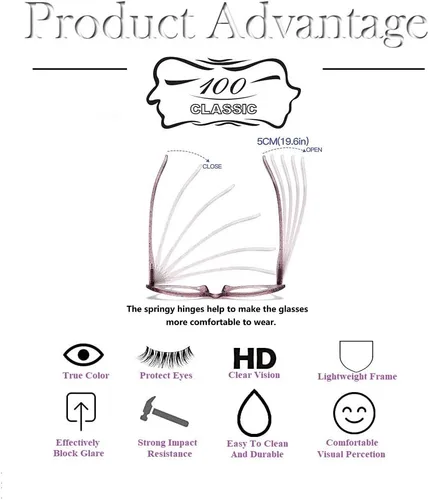 Miniatura 3 de Paquete de 4 lentes de lectura para mujer, diseño de ojo de gato, bisagras de resorte, lentes de moda para mujer