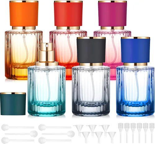 Miniatura 16 de Teenyyou 6 botellas vacías de perfume de vidrio de 30/50/3.4 fl oz a granel para fabricantes de perfumes, botellas de colonia atomizadoras