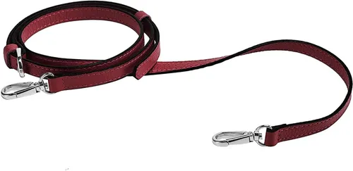 Miniatura 6 de LIVE UP Correa de Bolso de Cuero Genuino de Grano Completo Repuesto para Bolsos Cruzados y Carteras Plateado