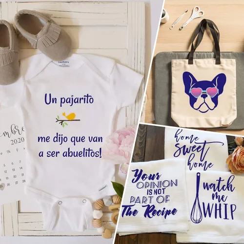 Miniatura 6 de Dysania Paquete de 10 láminas de vinilo de transferencia de calor azul real, 12 x 12 pulgadas, vinilo termotransferible para Cricut, Silhouette
