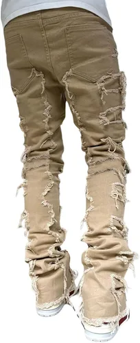 Miniatura 2 de Pantalones de mezclilla Y2K Hip Hop para hombre, estilo casual, cintura alta, pierna ancha, holgados, bordados, Harajuku, pantalones de mezclilla
