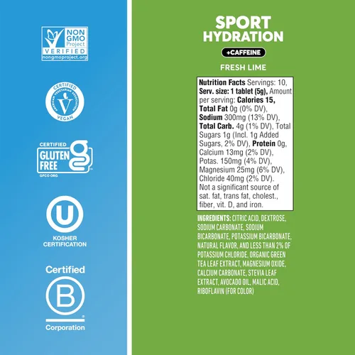 Miniatura 5 de New Nuun Tabletas de electrolito hidratante energética, 1170108 NEFL 8 Pack, Fresh Lime, 1, 1