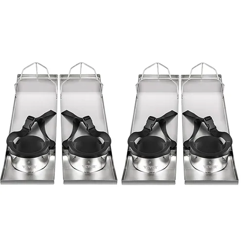 Miniatura 8 de VEVOR Tableros para Rodillas de Concreto 28'' x 8'' Tableros de Rodillas Deslizantes, Tablero de Rodilleras de Acero Inoxidable Deslizadores