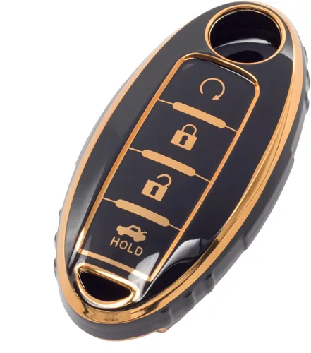 Funda inteligente para llavero de TPU suave, color negro, compatible con Infiniti EX FX X G JX M Q QX Series para Nissan Altima Coupe Armada GTR