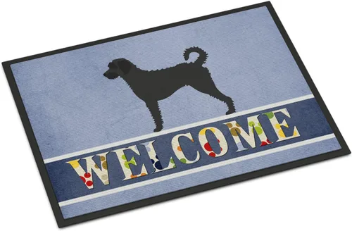 Miniatura 44 de Caroline's Treasures BB8321JMAT - Felpudo de bienvenida Berger Picard de 24 x 36 pulgadas, tapete azul para puerta delantera, para interiores