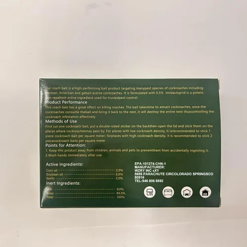 Miniatura 8 de Trampas de cebo de gel para cucarachas, paquete de 36 estaciones de cebo para cucarachas para uso en interiores, repelente de larga duración