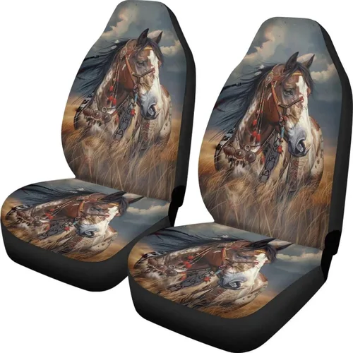 Miniatura 39 de INSTANTARTS Fundas de asiento de coche con diseño de dalia estética, solo para asientos delanteros, protector de asiento de vehículo, 2 unids/set