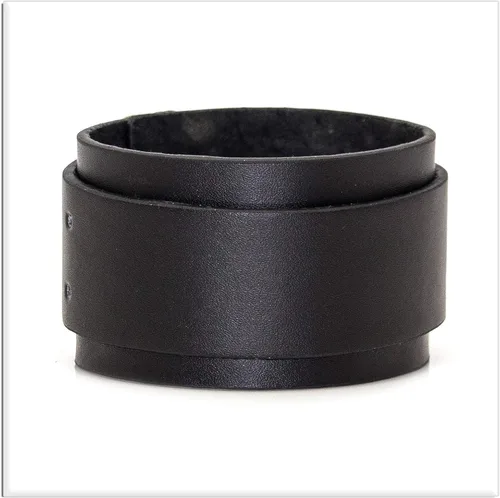 Miniatura 4 de Xusamss Pulsera de cuero ancha de la pulsera de la hebilla del cinturón de la aleación punk, 7"-8