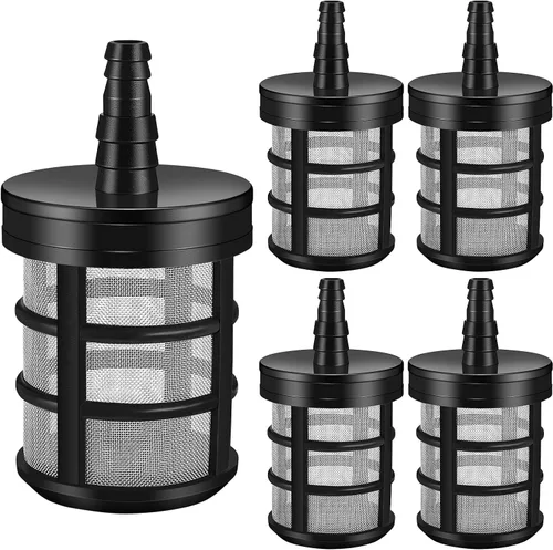 Tondiamo 4 filtros de manguera doméstica para bomba de agua, filtro de sedimentos, filtro de agua de acero inoxidable de malla 50, filtro de