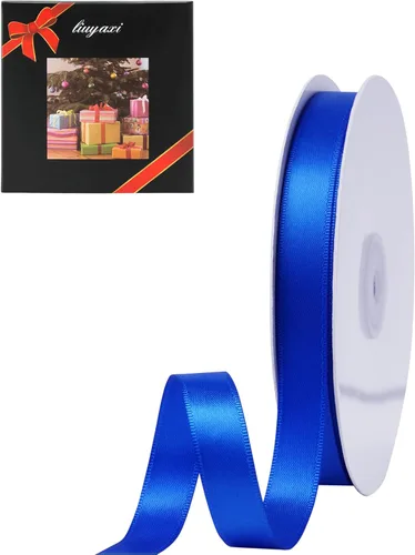 Miniatura 6 de LIUYAXI - Cinta de satén roja de doble cara, 2 pulgadas X 25 yardas continuas, cintas perfectas para envolver regalos, ramo de boda, decoración DIY