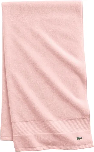 Lacoste Heritage - Toalla grande de baño de algodón Supima, color rosa claro, de 35 x 70 pulgadas