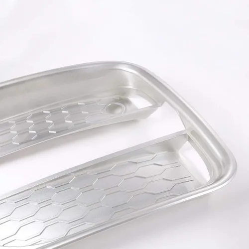 Miniatura 8 de YIWANG ABS cromo delantero niebla luz cubierta cubierta Trim 4 unids para Jaguar F-Pace X761 (plata mate)