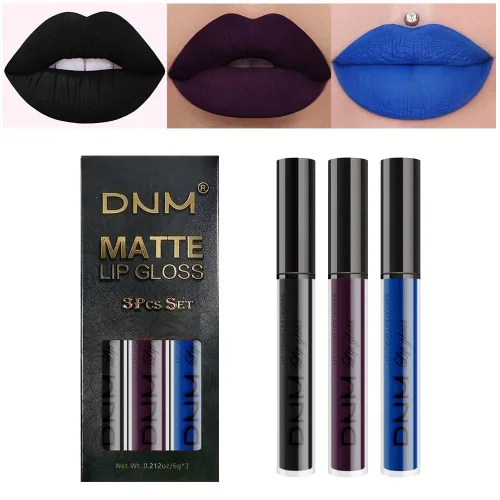 Miniatura 24 de evpct 2 Piezas Lápiz Labial Líquido Verde Esmeralda con Brillo Glitter, Brillo Labial Tinte y Delineador de Labios Retráctil, Set de Maquillaje