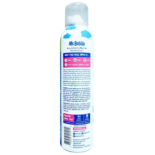 Miniatura 2 de Mr. Bubble Jabón de espuma extra suave, sin fragancia, para manos y cuerpo, 8 onzas, paquete de 6