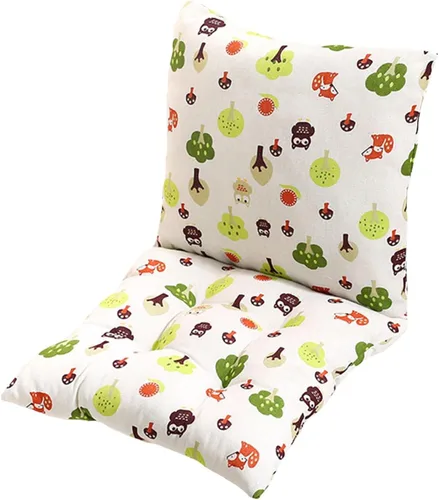 Miniatura 27 de Cojín para silla de respaldo alto, cojines y cojines de silla de alta calidad, cojín de respaldo y asiento con lazos para patio, jardín, oficina