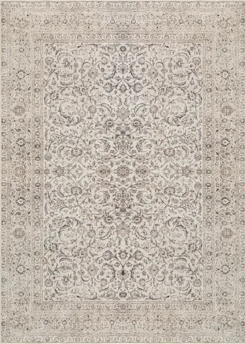 Miniatura 4 de Bloom Rugs - Alfombra lavable, antideslizante, de 1,83 x 2,74 m, color beige/blanco claro con borde tradicional, para sala de estar, dormitorio