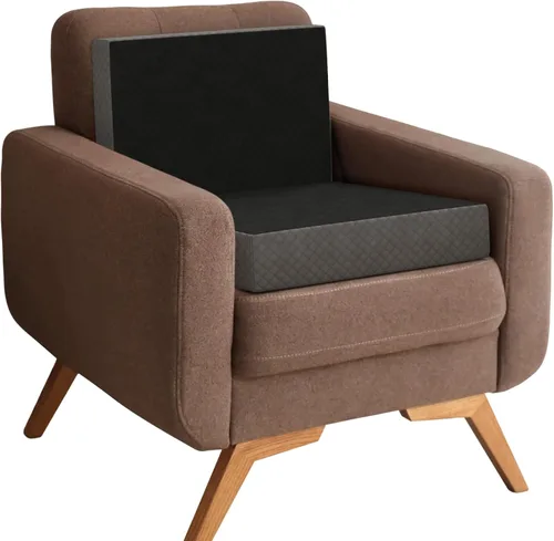 Miniatura 9 de Kolbs - Cojín reclinable extragrande Elegante funda de terciopelo de 2 tonos (solo asiento)