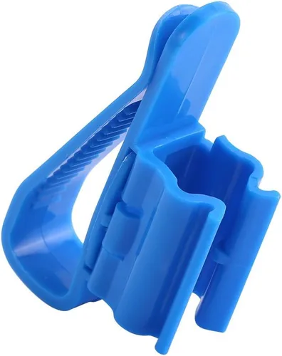 Miniatura 2 de 2 unids Clip ajustable diseño de plástico azul multifuncional tubería de agua Clip de fijación clip de montaje de peces ajustable Clip de montaje
