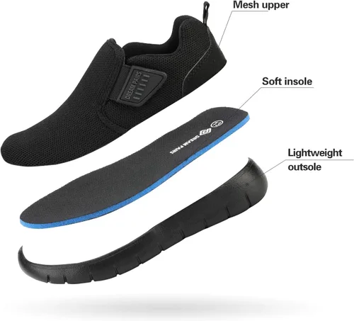 Miniatura 7 de DREAM PAIRS Zapatos deportivos para niños y niñas, tenis EZ-Ons MightyMovers para correr, atlético, descalzo, sin caída, tenis deportivos