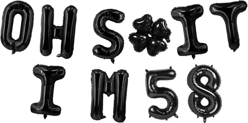 Miniatura 33 de Globos de látex de 16 pulgadas con texto en inglés "Oh I'm 14" Black Hallo Fourteen Cheers to 14 Years Old Theme Decor for Man Woman Happy 14th