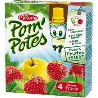 Miniatura 2 de Materne Pom'Pote Pomme Fraise 4x90g (Materne Pom Pote Manzana y Fresa 4x90g)