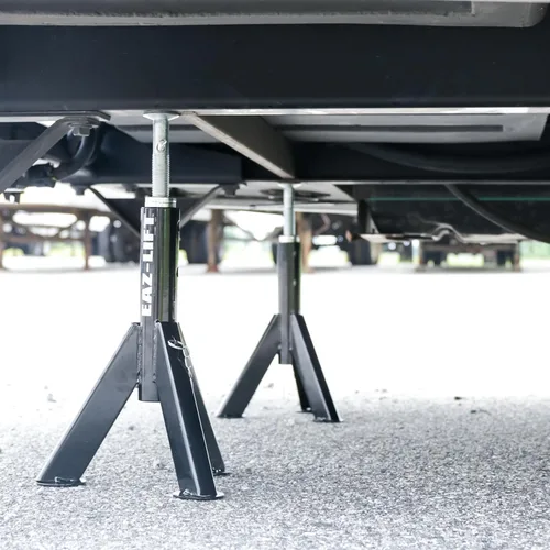Miniatura 2 de Eaz-Lift Camco - Gato telescópico para caravana, juego de 2, se ajusta de 16 pulgadas a 30 pulgadas, cuenta con una capacidad de carga de 6,000