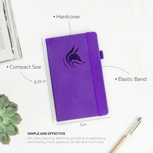 Miniatura 2 de Clever Fox Cuaderno con puntos, diario con páginas numeradas A5 5 x 8.25 pulgadas