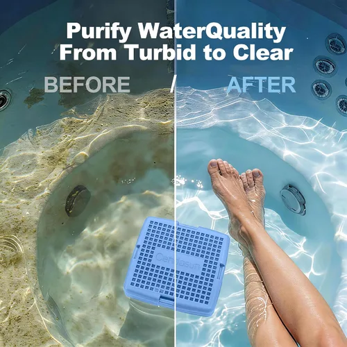 Miniatura 7 de Cartucho mineral para bañera de hidromasaje, cartucho de sistema de sal de agua dulce de iones plateados, limpia y aclara el agua del spa durante 4