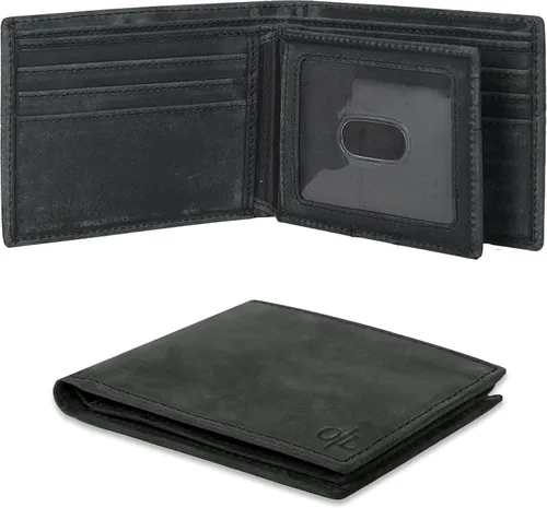 Miniatura 53 de Carteras RFID delgadas para hombres - Cartera de bolsillo frontal de piel genuina