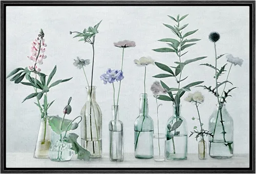 Miniatura 8 de wall26 Lienzo Enmarcado Impreso Arte de Pared Verde Salvia Bosque Árbol Campo de Flores Paisaje Naturaleza Vida Silvestre Ilustraciones Bellas Artes