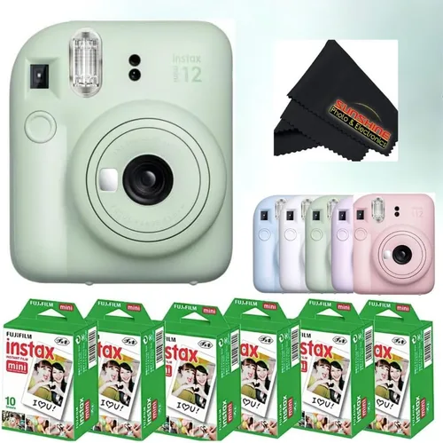 Miniatura 8 de Fujifilm Instax Mini 12 cámara instantánea Blossom Pink con unidad flash USB Sandisk de 32 GB + paquete de película Fujifilm Instax Mini de 40