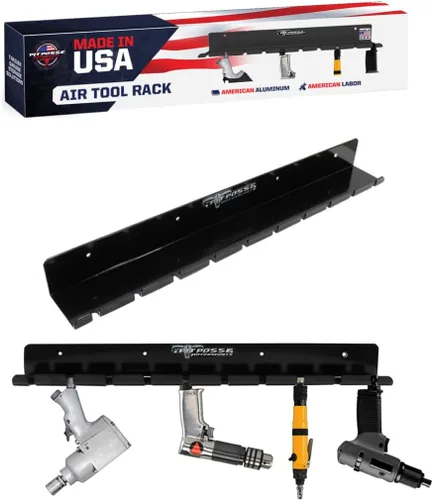 Pit Posse PP3118BK - Organizador neumático para herramientas neumáticas para tienda de remolque cerrado, fabricado en Estados Unidos, con capacidad