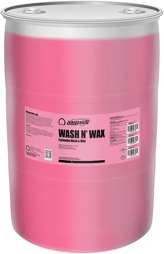 Miniatura 8 de Nanoskin WASH N' WAX con carnauba de 16 onzas – Limpia y brilla en un solo paso Funciona con cañón de espuma, pistola de espuma, lavado de cubo