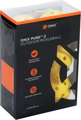 Miniatura 5 de Onix Pelotas de pickleball para exteriores - Pure 2 y Dura 40 ONIX Pure 2 Outdoor Yellow - Paquete de 6