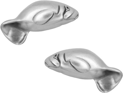 Miniatura 6 de Costello Coastal - Perillas para gabinete Dolphin (par combinado) Hardware de la colección de peltre de artista