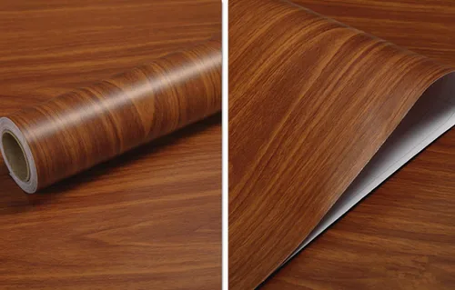Miniatura 2 de REDODECO Papel adhesivo de grano de madera para despegar y pegar para muebles, papel tapiz para armarios, estantes, 15.8 x 98 pulgadas (marrón)
