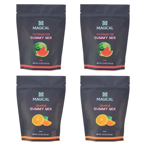 Miniatura 8 de Magical Butter Mezcla normal de gomitas de naranja – Polvo de gelatina fácil para gomitas caseras – Mezcla de dulces afrutados para golosinas