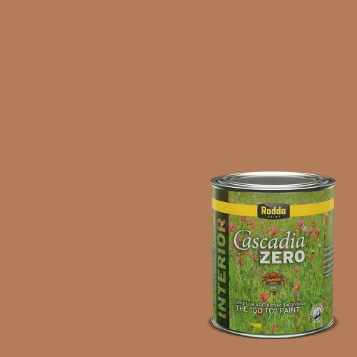 Miniatura 292 de Rodda Paint CASCADIA ZERO - Pintura plana e imprimación para interiores en uno, cuarto de galón, crema de ballet